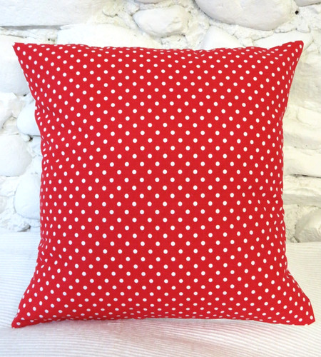 Cushion cover red white - red,,
